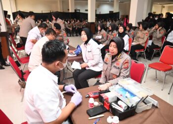 Polda Jabar Gelar Donor Darah dalam Rangka HUT Polwan ke-77