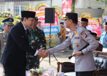 Polisi Hadiri Peringatan Hari Tani Ke-64 Tingkat Kabupaten Cianjur